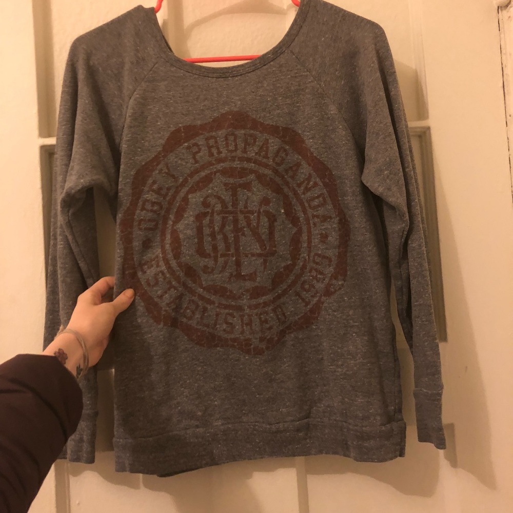 Grey Obey Sweater Pullover